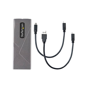 StarTechcom Caja Externa USBC para NVMe o SSD M2 PCIESATA  NGFF