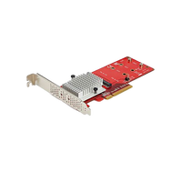 StarTechcom Tarjeta Adaptador PCI Express x8 para Dos SSD M2 NVMe