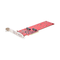 StarTechcom Tarjeta Adaptadora PCIe x8x16 a 2x SSDs M2 NVMe AHCI