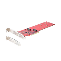 StarTechcom Tarjeta Adaptadora PCIe x8x16 a 2x SSDs M2 NVMe AHCI