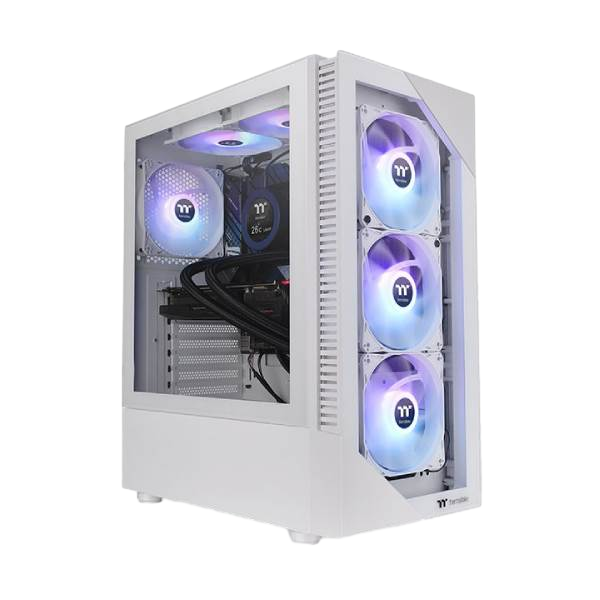 Thermaltake View 200 TG Snow ARGB  Caja ATX Cristal Templado Blanca Thermaltake View 200 TG Snow ARGB  Caja ATX Cristal Templado Blanca
