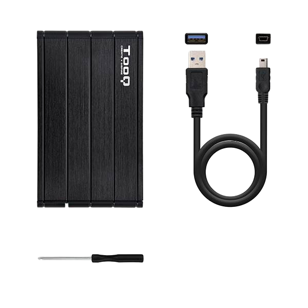 TooQ TQE2530B 25 SATA USB 30 Negra Caja HDD TooQ TQE2530B 25 SATA USB 30 Negra Caja HDD