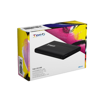 TooQ TQE2510B 25 SATA USB 20 Negra  Caja HDD