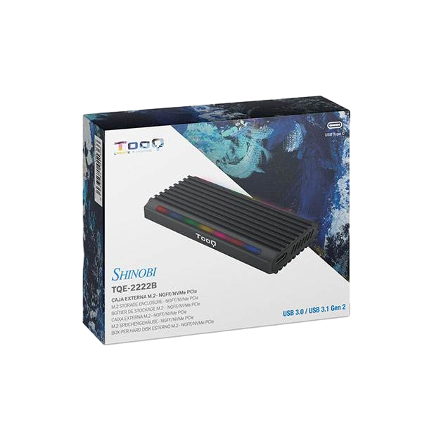 TooQ TQE2222B SSD M2 NVMe USB 31 Caja Externa SSD TooQ TQE2222B SSD M2 NVMe USB 31 Caja Externa SSD