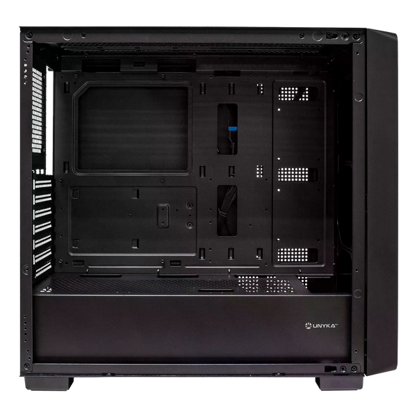 Unykach Revelat Madeira Black Caja ATX Lateral de Vidrio Templado y Frontal con Listones de Madera Natura USBC y Audio HD Soporta Refrigeracion Liquida Unykach Revelat Madeira Black Caja ATX Lateral de Vidrio Templado y Frontal con Listones de Madera Natura USBC y Audio HD Soporta Refrigeracion Liquida