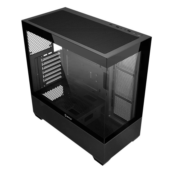Unykach Revelat Black Caja ATX Frontal y Lateral de Vidrio Templado USBC y Audio HD Soporta Refrigeracion Liquida Unykach Revelat Black Caja ATX Frontal y Lateral de Vidrio Templado USBC y Audio HD Soporta Refrigeracion Liquida