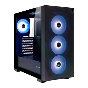 Unykach Revelat Mesh Black Caja ATX  Caja ATX Frontal Mesh y Lateral de Vidrio Templado  USBC y Audio HD  Soporta Refrigeracion Liquida