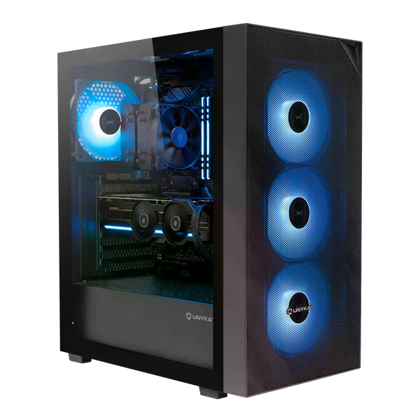 Unykach Revelat Mesh Compact Edition Caja ATX Micro ATX ITX Lateral de Vidrio Templado 35 25 4 Ventiladores ARGB Soporta Refrigeracion Liquida Color Negro Unykach Revelat Mesh Compact Edition Caja ATX Micro ATX ITX Lateral de Vidrio Templado 35 25 4 Ventiladores ARGB Soporta Refrigeracion Liquida Color Negro