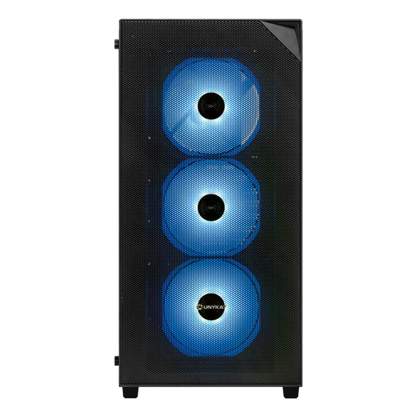 Unykach Revelat Mesh Compact Edition Caja ATX Micro ATX ITX Lateral de Vidrio Templado 35 25 4 Ventiladores ARGB Soporta Refrigeracion Liquida Color Negro Unykach Revelat Mesh Compact Edition Caja ATX Micro ATX ITX Lateral de Vidrio Templado 35 25 4 Ventiladores ARGB Soporta Refrigeracion Liquida Color Negro