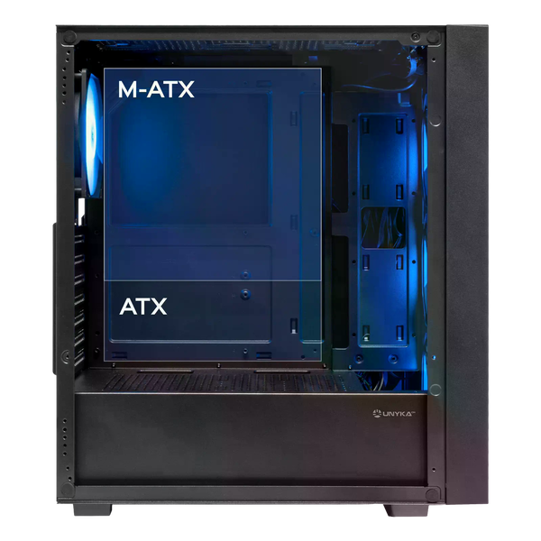 Unykach Revelat Mesh Compact Edition Caja ATX Micro ATX ITX Lateral de Vidrio Templado 35 25 4 Ventiladores ARGB Soporta Refrigeracion Liquida Color Negro Unykach Revelat Mesh Compact Edition Caja ATX Micro ATX ITX Lateral de Vidrio Templado 35 25 4 Ventiladores ARGB Soporta Refrigeracion Liquida Color Negro