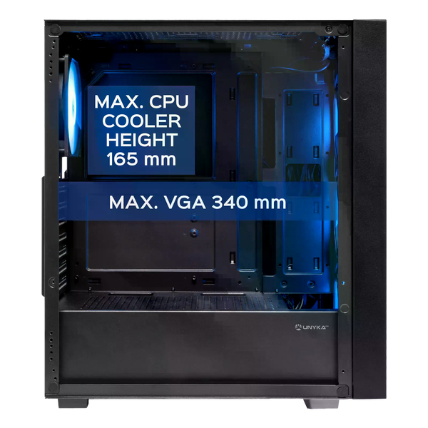 Unykach Revelat Mesh Compact Edition Caja ATX Micro ATX ITX Lateral de Vidrio Templado 35 25 4 Ventiladores ARGB Soporta Refrigeracion Liquida Color Negro Unykach Revelat Mesh Compact Edition Caja ATX Micro ATX ITX Lateral de Vidrio Templado 35 25 4 Ventiladores ARGB Soporta Refrigeracion Liquida Color Negro
