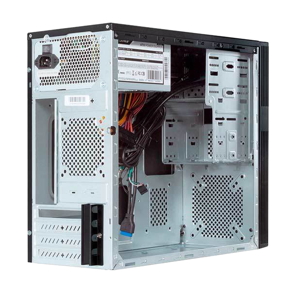 Unyka Grey Rain Evo con FA 500W MATX  Caja Unyka Grey Rain Evo con FA 500W MATX  Caja