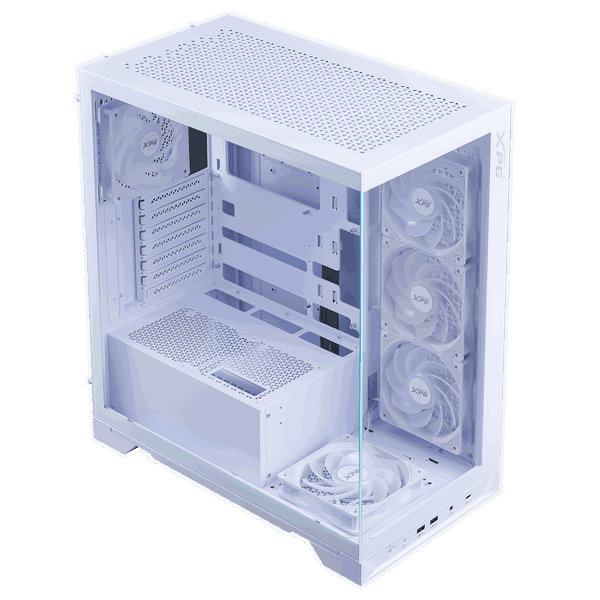 XPG Invader X BTF ARGB Caja ATX MidTower Cristal Templado Blanca XPG Invader X BTF ARGB Caja ATX MidTower Cristal Templado Blanca