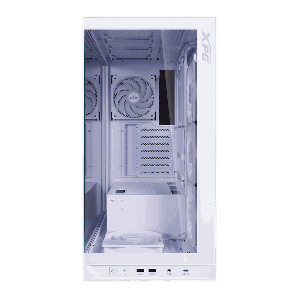 XPG Invader X BTF ARGB Caja ATX MidTower Cristal Templado Blanca XPG Invader X BTF ARGB Caja ATX MidTower Cristal Templado Blanca