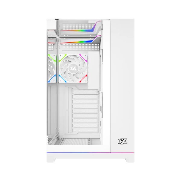 XYZ Tesseract ARGB  Caja ATX Cristal Templado Blanca XYZ Tesseract ARGB  Caja ATX Cristal Templado Blanca