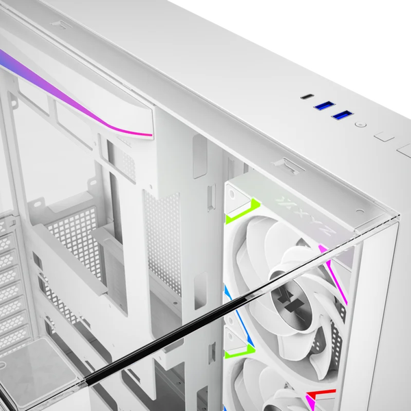 XYZ Tesseract ARGB  Caja ATX Cristal Templado Blanca XYZ Tesseract ARGB  Caja ATX Cristal Templado Blanca