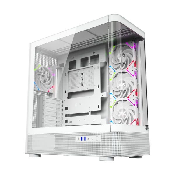 XYZ Quantum ARGB  Caja ATX Cristal Templado Blanca XYZ Quantum ARGB  Caja ATX Cristal Templado Blanca