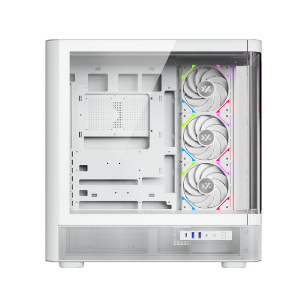 XYZ Quantum ARGB  Caja ATX Cristal Templado Blanca XYZ Quantum ARGB  Caja ATX Cristal Templado Blanca