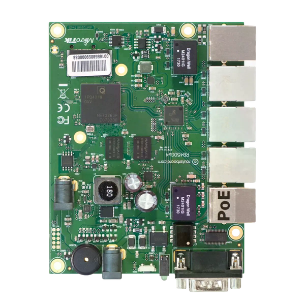 MikroTik RB450Gx4 Router 5xGbE QuadCore 716MHz 1GB RAM MikroTik RB450Gx4 Router 5xGbE QuadCore 716MHz 1GB RAM