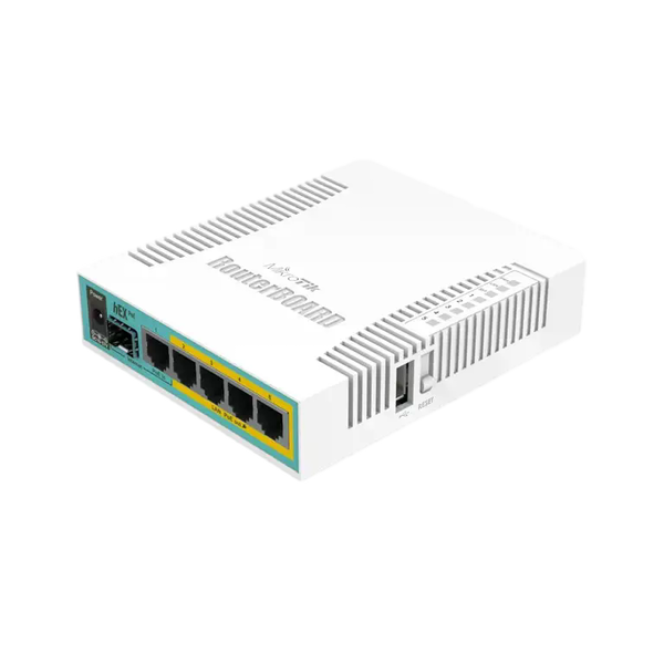 MikroTik hEX PoE RB960PGS Router 5xGbE 4xPoE 1xSFP MikroTik hEX PoE RB960PGS Router 5xGbE 4xPoE 1xSFP