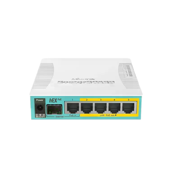 MikroTik hEX PoE RB960PGS Router 5xGbE 4xPoE 1xSFP MikroTik hEX PoE RB960PGS Router 5xGbE 4xPoE 1xSFP