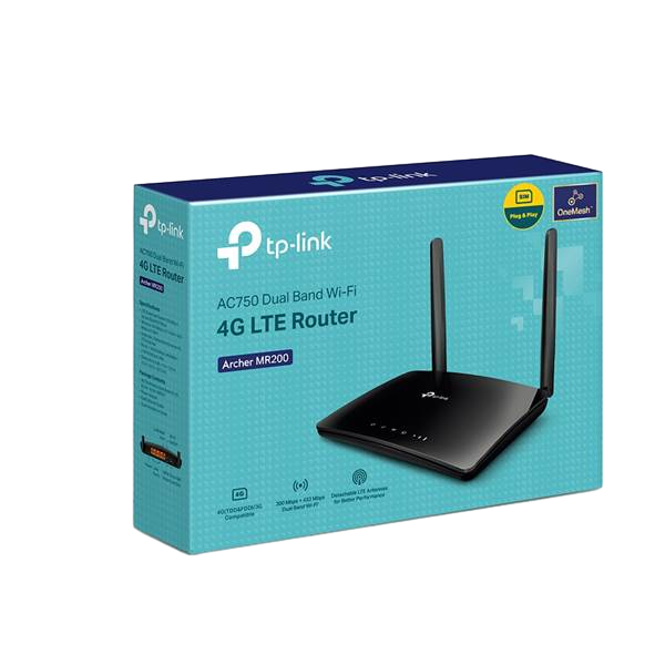 TPLink Archer MR200 4G LTE Doble Banda AC750  Router Inalámbrico TPLink Archer MR200 4G LTE Doble Banda AC750  Router Inalámbrico