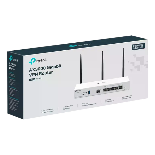 TPLink Festa FR365 Router VPN AX3000 TPLink Festa FR365 Router VPN AX3000
