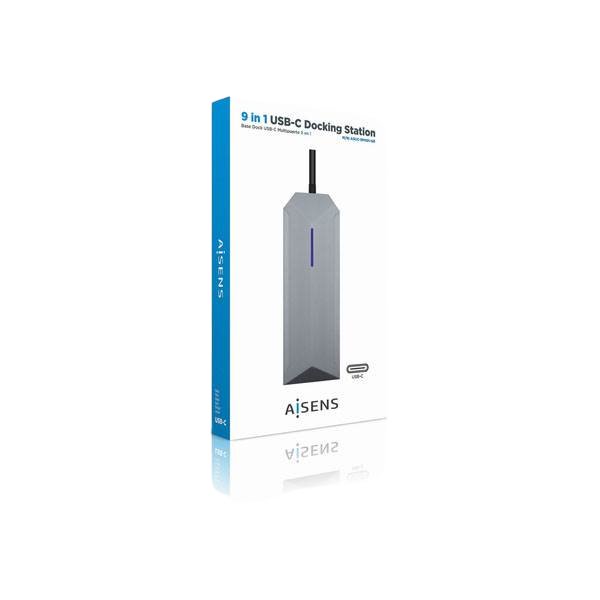 Aisens ASUC9P001GR  HDMI  3x USB  RJ45  Audio  Lector Tarjetas  USBC  MicroSD  USB Dock Aisens ASUC9P001GR  HDMI  3x USB  RJ45  Audio  Lector Tarjetas  USBC  MicroSD  USB Dock