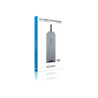 Aisens ASUC9P001GR HDMI 3x USB RJ45 Audio Lector Tarjetas USBC MicroSD USB Dock Aisens ASUC9P001GR HDMI 3x USB RJ45 Audio Lector Tarjetas USBC MicroSD USB Dock