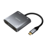Aisens A1090625 2x HDMI 4K USBC  Adaptador USB