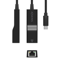 Aisens A1060765 USB TipoC a RJ45 Ethernet 1000Mbps  Adaptador USB