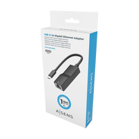 Aisens A1060765 USB TipoC a RJ45 Ethernet 1000Mbps  Adaptador USB