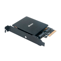 Akasa M2 PCIe NVMe amp M2 SATA RGB LED   Adaptador