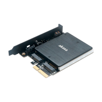 Akasa M2 PCIe NVMe amp M2 SATA RGB LED   Adaptador