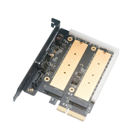 Akasa M2 PCIe NVMe amp M2 SATA RGB LED   Adaptador