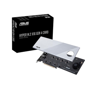 Asus Hyper M2 4x16 Gen4 NVMe Controladora RAIDonCPU para 4 x M2 NVMe PCIe Asus Hyper M2 4x16 Gen4 NVMe Controladora RAIDonCPU para 4 x M2 NVMe PCIe