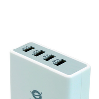 Conceptronic 5V 4xUSB 3x1A y 1x24A a shucko  Adaptador