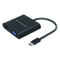 Conceptronic 4 en 1 USBC HDMI VGA Audio  Adaptador