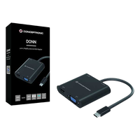 Conceptronic 4 en 1 USBC HDMI VGA Audio  Adaptador