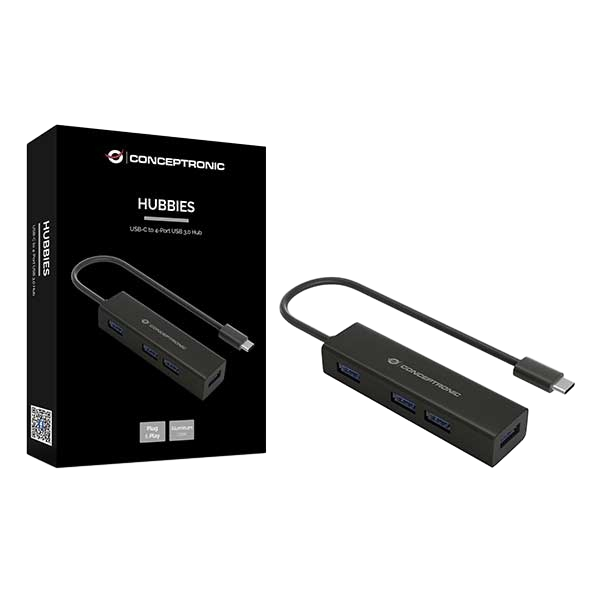 Conceptronic HUB 4 Puertos USBC USB 30  Adaptador Conceptronic HUB 4 Puertos USBC USB 30  Adaptador