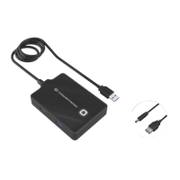 Conceptronic HUB 4 Puertos USB 30 90cm  Adaptador