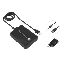 Conceptronic HUB 4 Puertos USB 90cm Alimentado  Adaptador