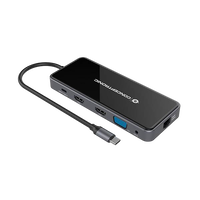 Conceptronic DONN14G 7in1 USB 32 Docking Station HDMI x 2 USBA x 3 GbE LAN 100W USB PD Adaptador USB Conceptronic DONN14G 7in1 USB 32 Docking Station HDMI x 2 USBA x 3 GbE LAN 100W USB PD Adaptador USB