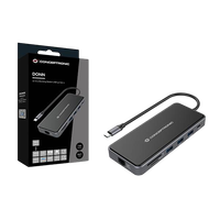 Conceptronic DONN14G 7in1 USB 32 Docking Station HDMI x 2 USBA x 3 GbE LAN 100W USB PD Adaptador USB Conceptronic DONN14G 7in1 USB 32 Docking Station HDMI x 2 USBA x 3 GbE LAN 100W USB PD Adaptador USB