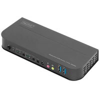 Digitus DS12850 Switch Conmutador KVM de 2 puertos con Entradas DisplayPort y Salida DisplayPortHDMI 2 Pantallas 4K 60Hz USB Audio Digitus DS12850 Switch Conmutador KVM de 2 puertos con Entradas DisplayPort y Salida DisplayPortHDMI 2 Pantallas 4K 60Hz USB Audio