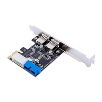 Lazmin Tarjeta PCIE 19 pin USB 30 Adaptador Lazmin Tarjeta PCIE 19 pin USB 30 Adaptador