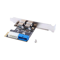 Lazmin Tarjeta PCIE 19 pin USB 30 Adaptador Lazmin Tarjeta PCIE 19 pin USB 30 Adaptador