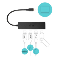 ITec Slim passive USBC a HUB 4P USB 30  HUB USB