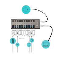 ITec USB 30 10 puertos 48W Hub USB ITec USB 30 10 puertos 48W Hub USB