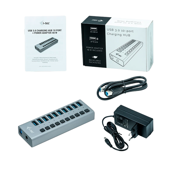 ITec USB 30 10 puertos 48W Hub USB ITec USB 30 10 puertos 48W Hub USB